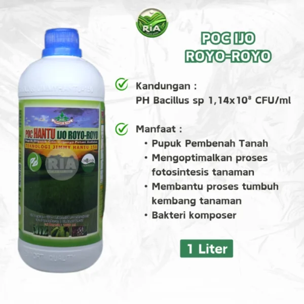 Hantu Pupuk ZPT Ratu Biogen ZPT Multiguna NPK Jagotani POC Ijo Royo - Royo Trichoderma 1000ML