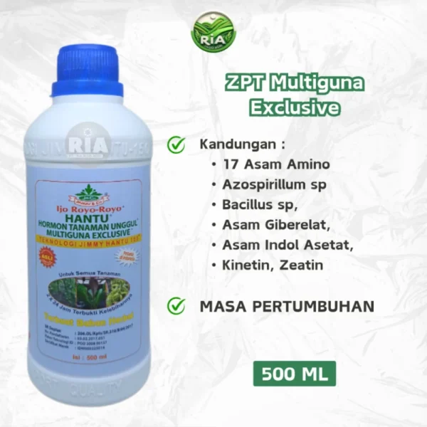 Hantu Pupuk ZPT Ratu Biogen ZPT Multiguna NPK Jagotani Trichoderma 500ML
